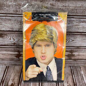 Halloween Adult OS Wig President Donald Trump The Billionaire Wig SEALED NEW